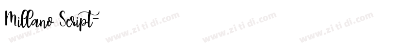 Millano Script字体转换